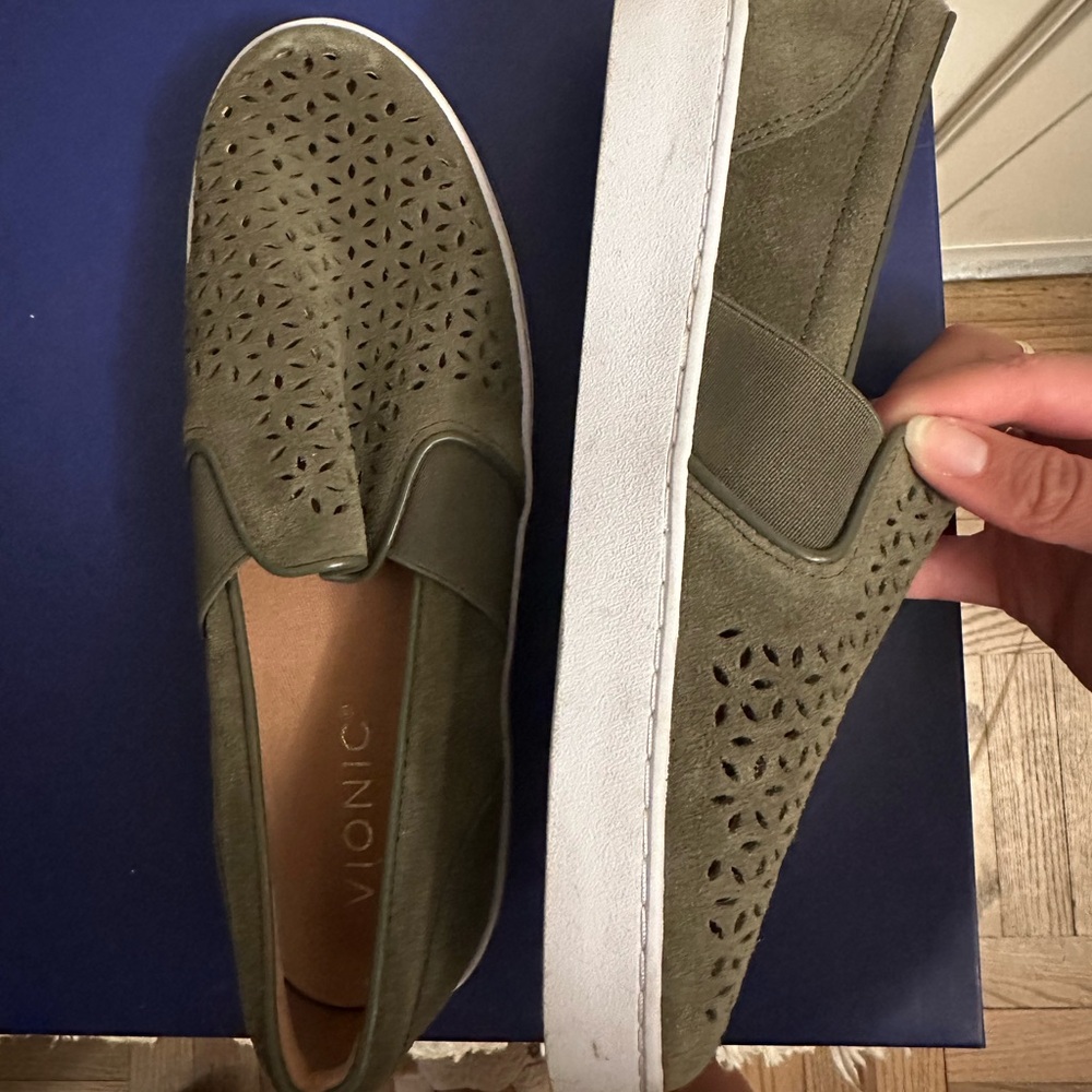 Leather loafers
